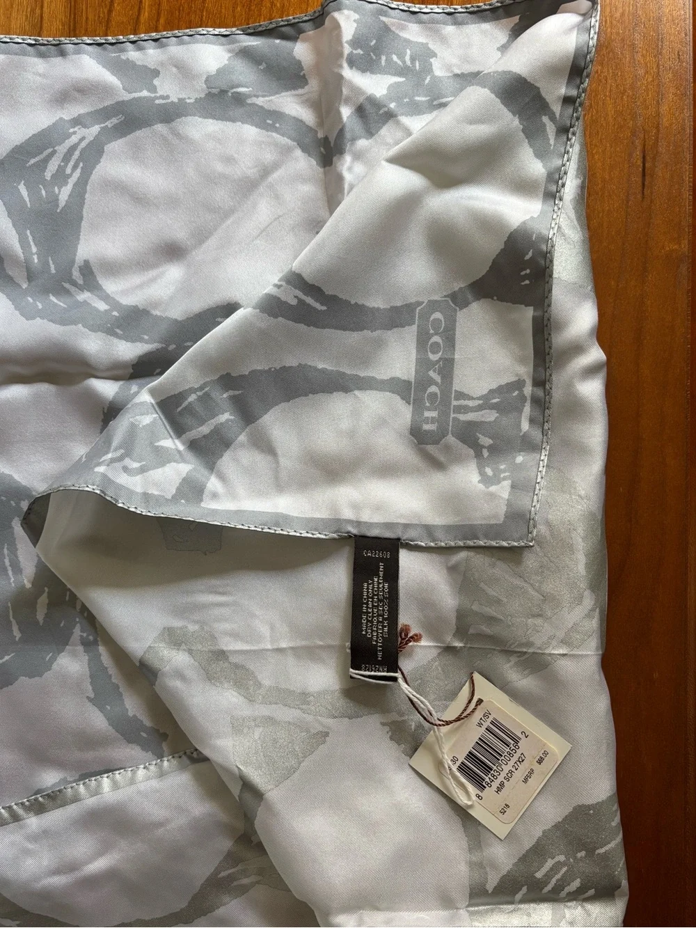 Coach Signature Silk Scarf Signature